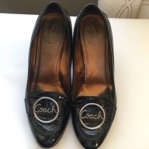 Coach patent leather pumps size 11